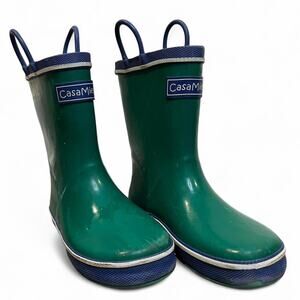 Casa Miel Green Blue Kids Rain Boots Size 1
